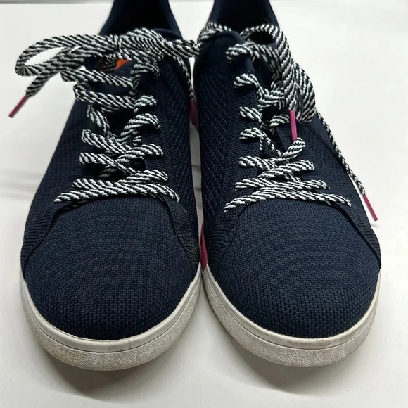 Psycho Bunny X SWIMS The Breeze Tennis Knit Sneakers Shoes Navy Blue Men Size 11 main image 4